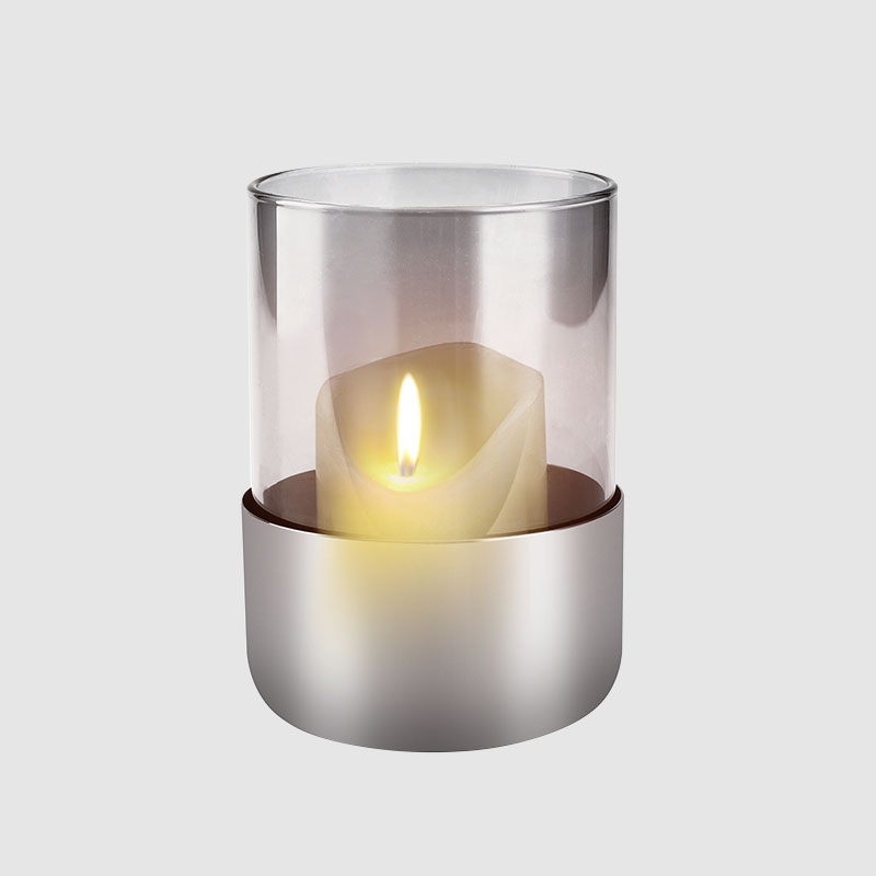 Stainless Steel Taper Candle Holder Kanggo Pesta